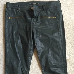 Zara Woman's Leather Premium Denimwear Slim Fit 6